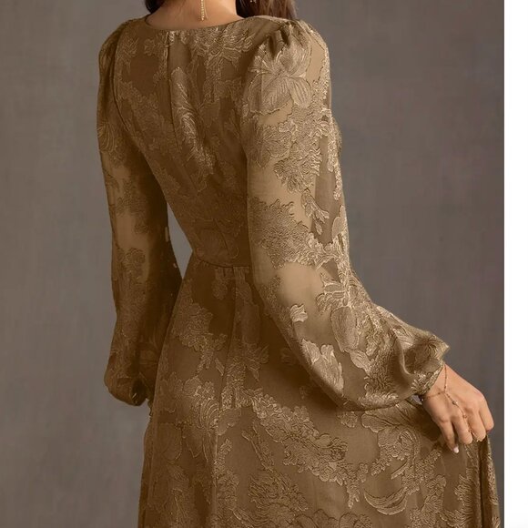 Azazie Atelier Savanah Mocha Maxi Dress - Picture 5 of 7